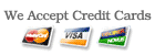 We accept all major credit cards