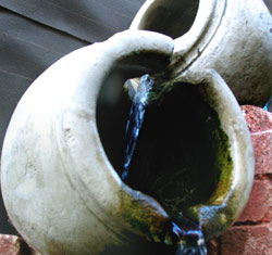 Outdoor water fountain